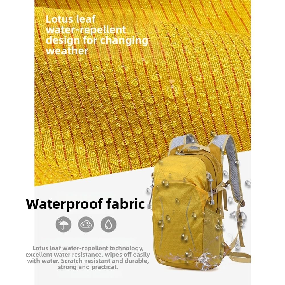 Mochila de senderismo transpirable impermeable de 19 L, ligera