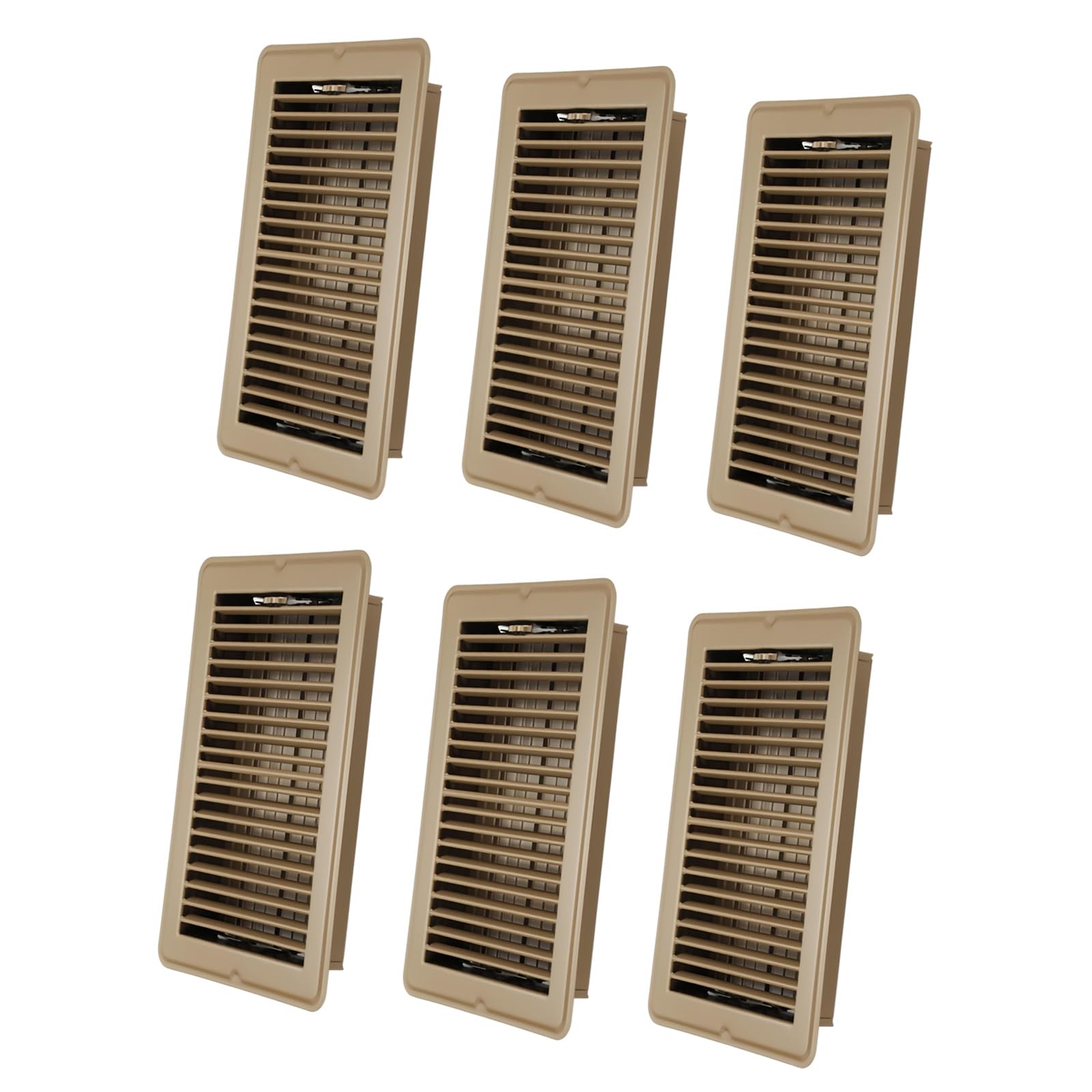 4x10 Inch Steel Floor Vents Rustproof Floor Register Decorative Air Outlet Cover Easy to Use for Home Air Circulation Ventilation Scratch