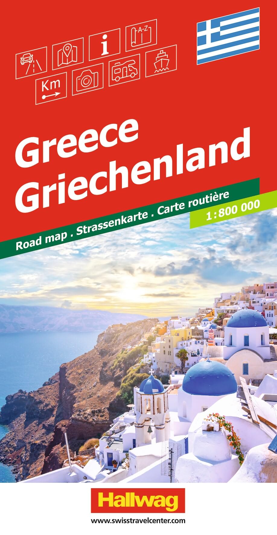 Greece Road: Inkl. Transitpläne, Ortsverzeichnis und Reiseinformationen (Road maps)