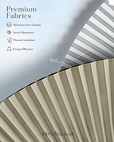 Miniatura 7 de Graywind Persianas celulares inteligentes de arriba hacia arriba compatibles con Alexa Google, persianas TDBU motorizadas con energía solar para