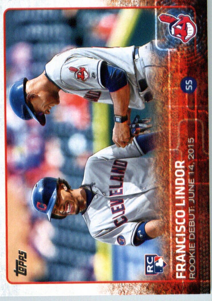 2015 Topps Update #US286 Francisco Lindor Baseball Rookie Debut Card