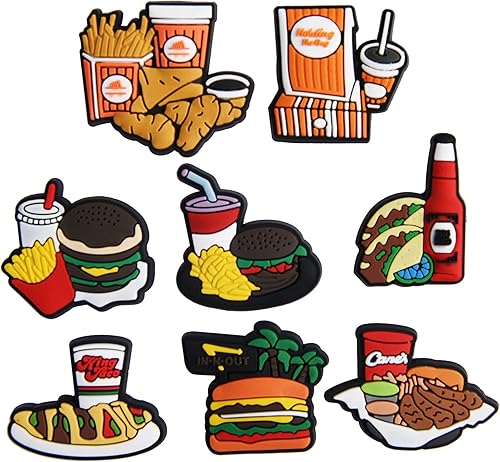 Miniatura 2 de XQNB Lote de 30,50,100 dijes de zapatos al azar de PVC Decoración de zapatos diferentes de PVC