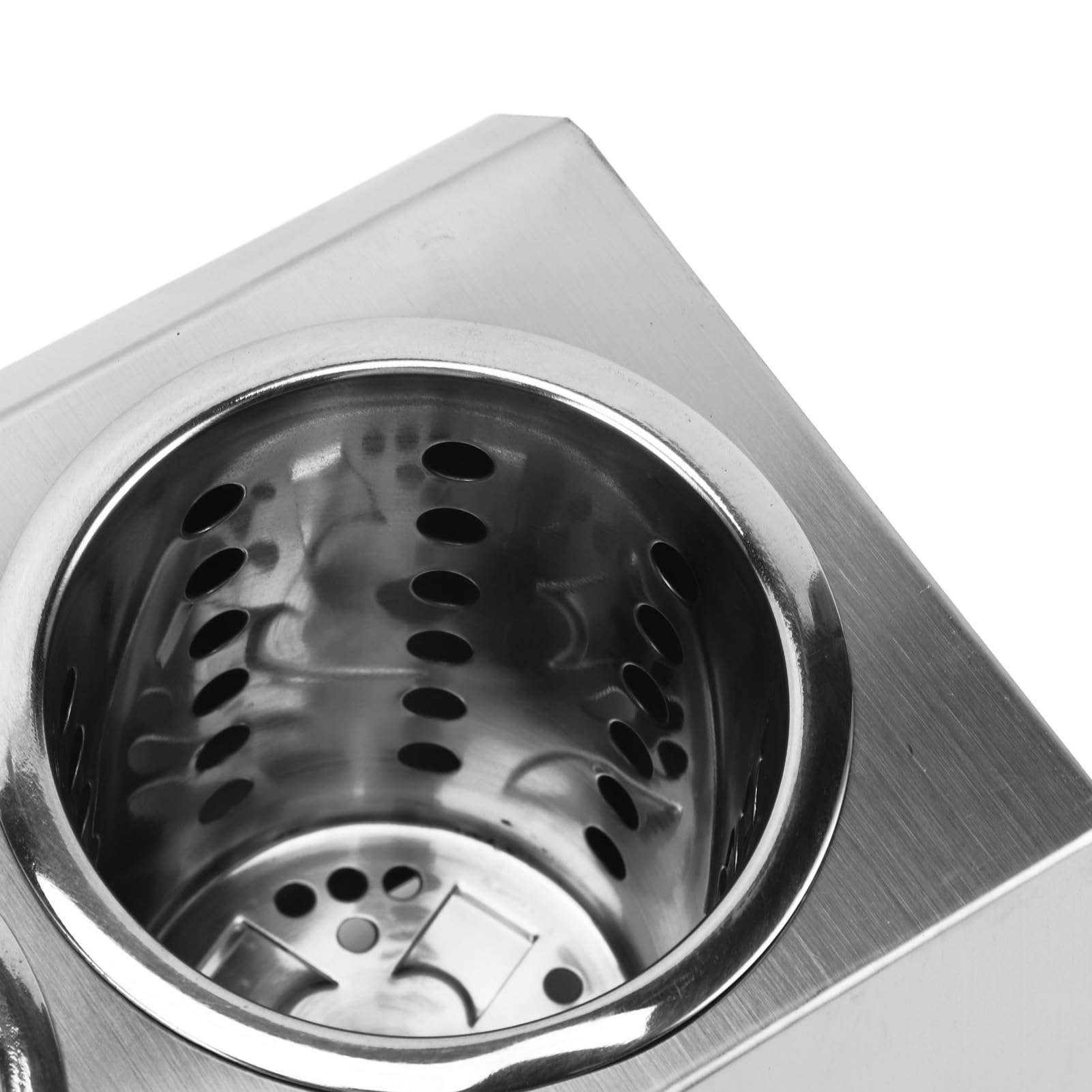 Porte-ustensiles de Cuisine, Organisateur en Acier Inoxydable pour Couteaux, Fourchettes, Cuillères, Fond Antidérapant, Multifonctionnel avec Rangement pour Baguettes, Cuillères