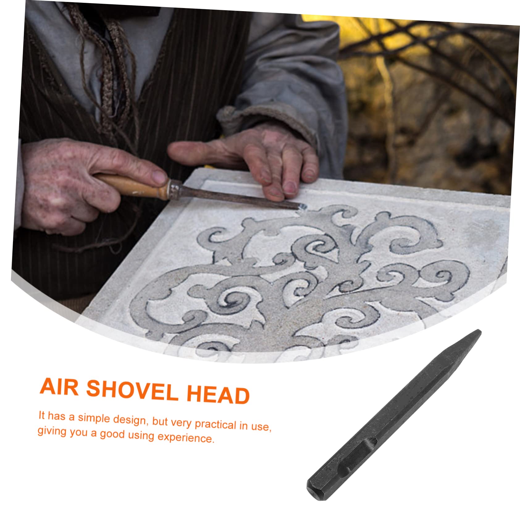 Holibanna Air Chisel Shovel Head Impact Hammer Chisel Bit Pneumatic Tool for Stone Concrete Removal