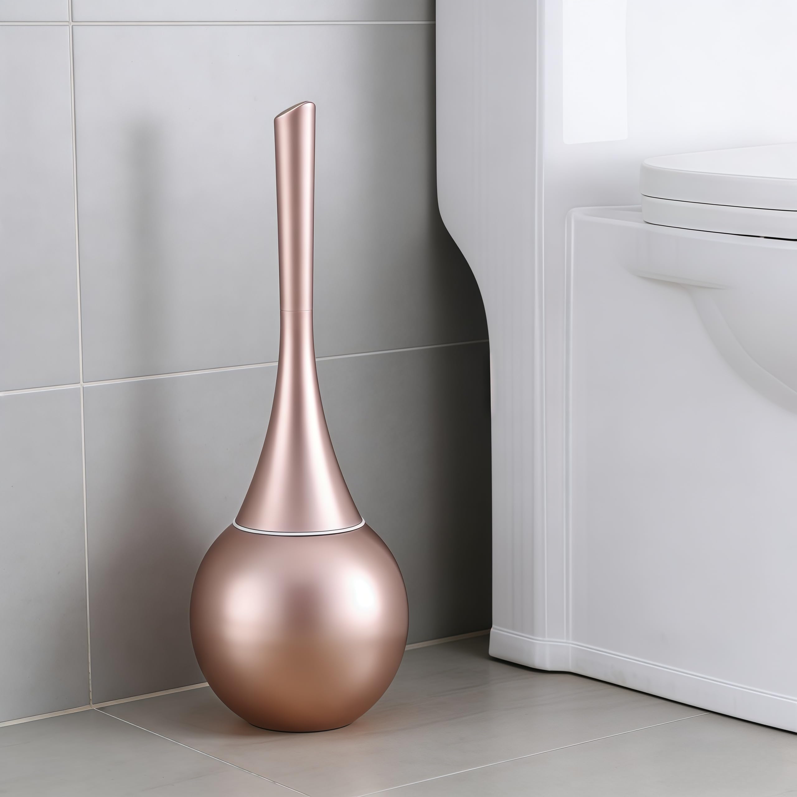 Set scopino for WC in plastica ABS e acciaio inossidabile
