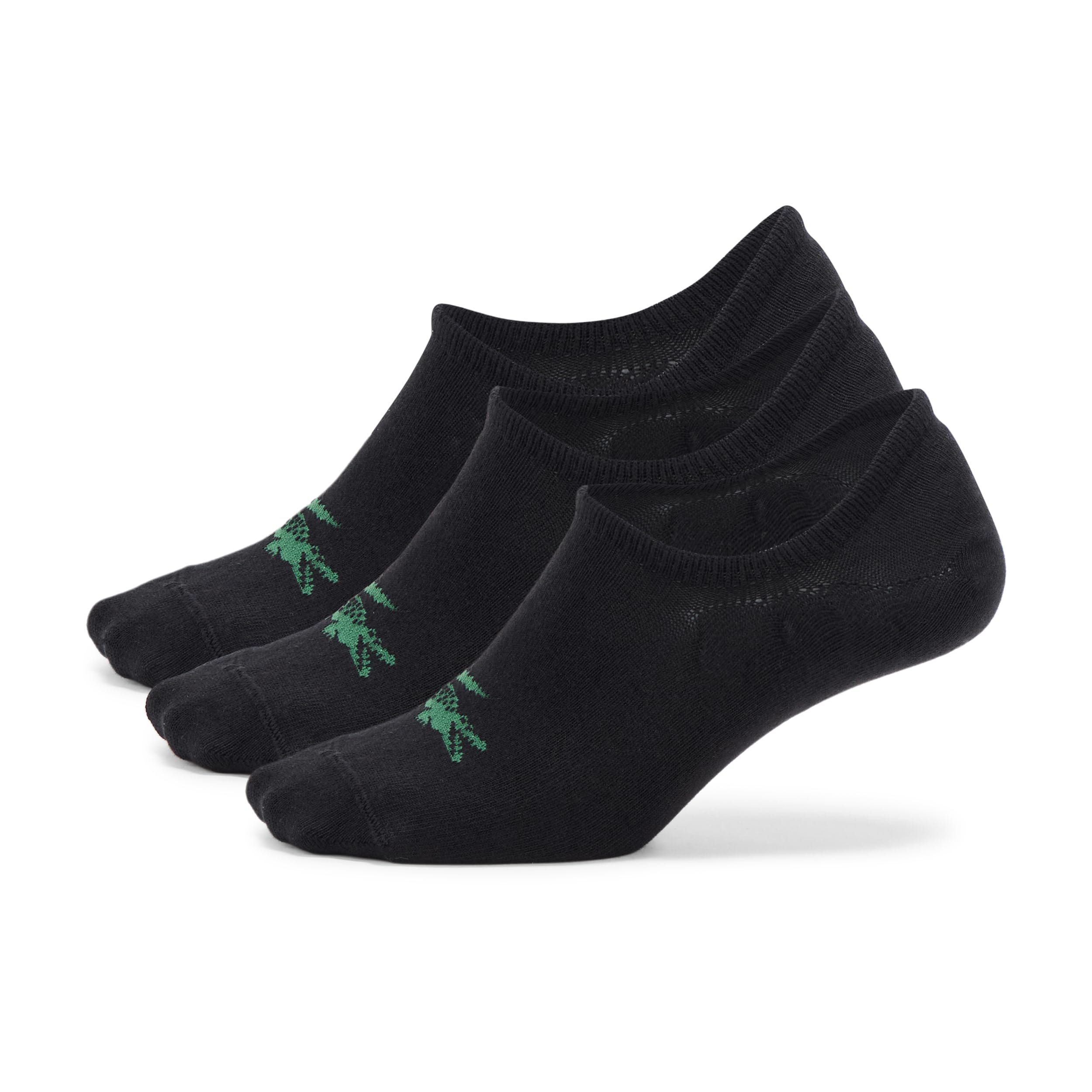 

                                                    Lacoste Unisex 3-Pack Sneaker Socks, Black, 6.5-9