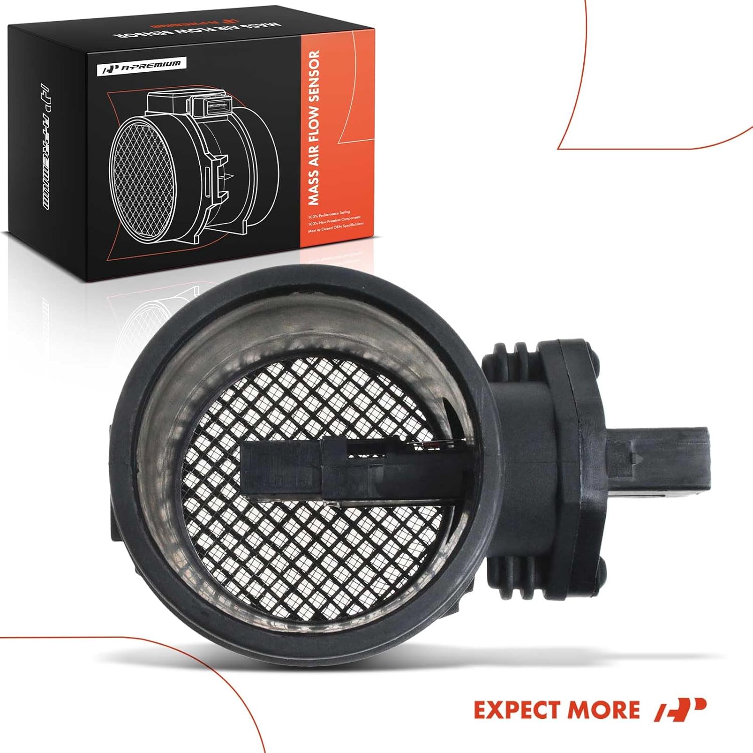 A-Premium Mass Air Flow Sensor Compatible with BMW E65 760Li 2003-2008 760i 2004 2005 2006 6.0L