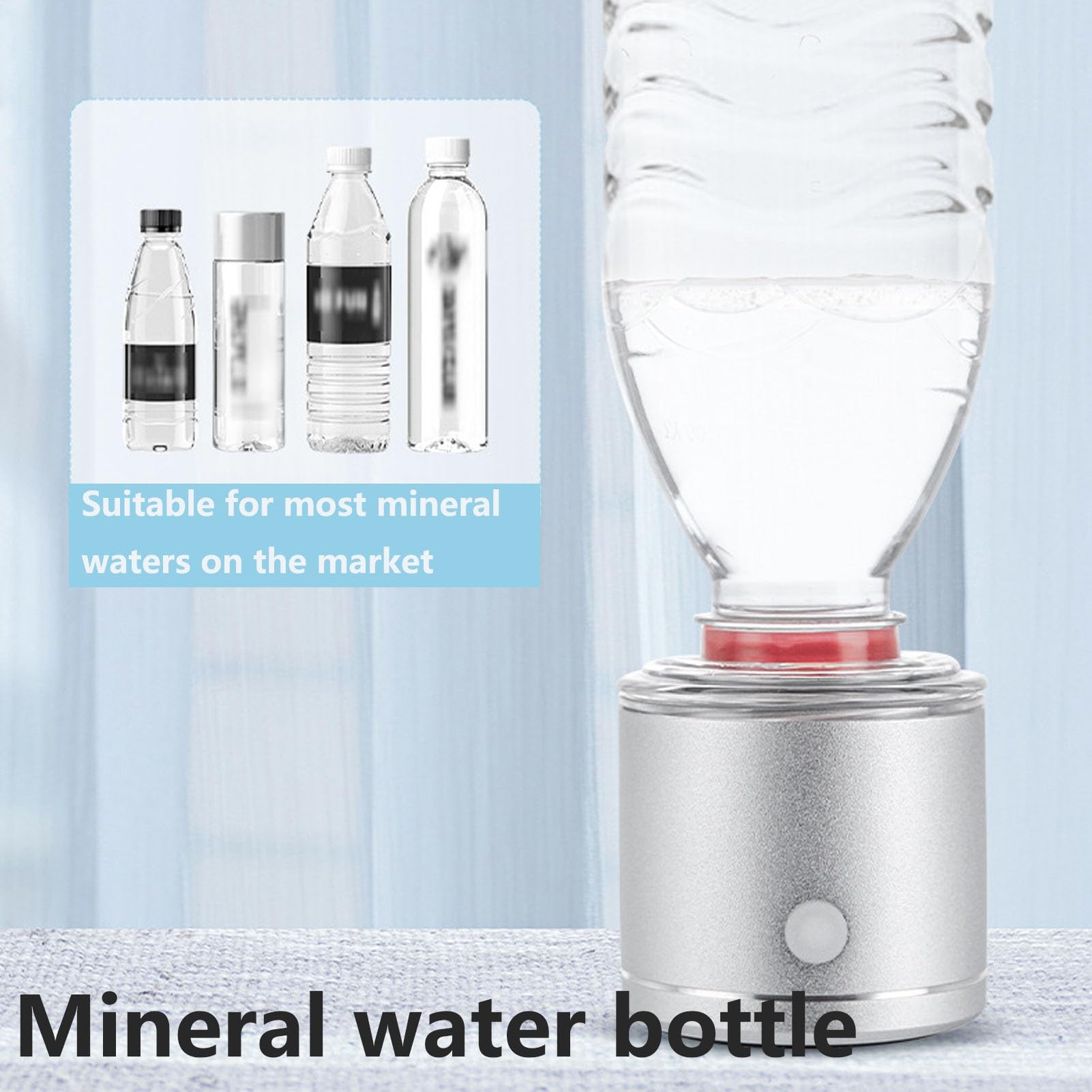 Générateur d'eau hydrogène, Bouteille générateur d'eau Riche hydrogène 2 1 Machine d'ionisation d'eau hydrogène Portable Technologie d'électrolyse SPE Teneur hydrogène électrolytique 5 Minutes 300