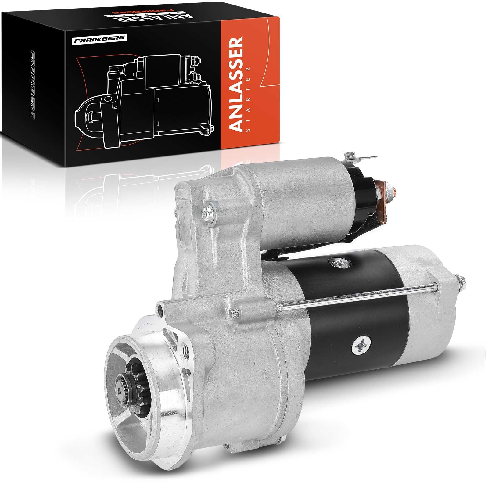 Frankberg Motor de arranque para automóvil 2,2 KW/12 V/10 dientes