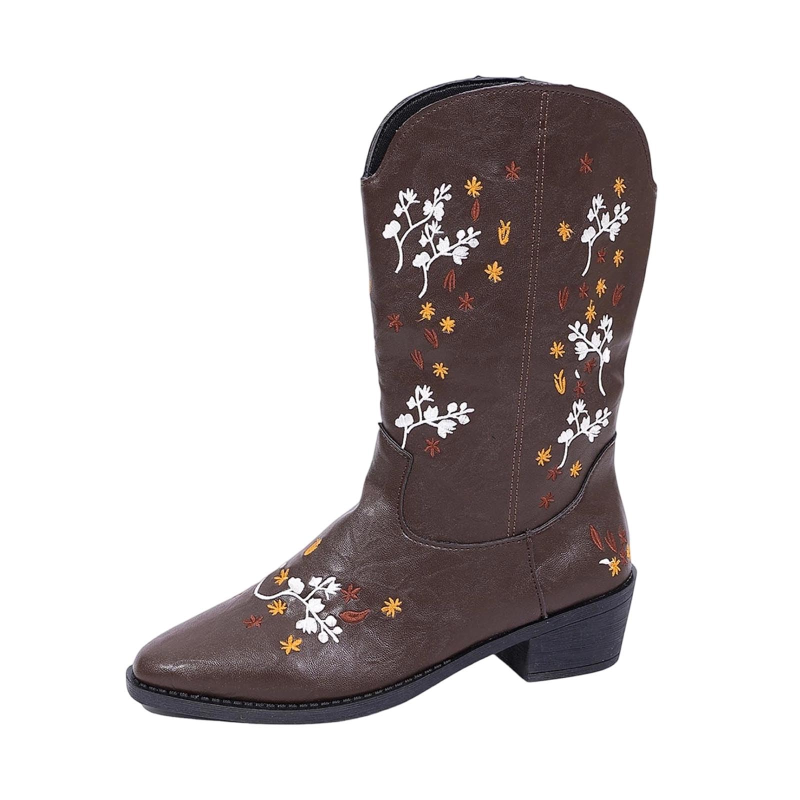 Botas Cowboy Mujer camperas estilo botas de motociclista altas y cómodas 8