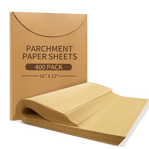 400 Pack 12"x 16" Parchment Paper Baking Sheets, No-Stick Precut