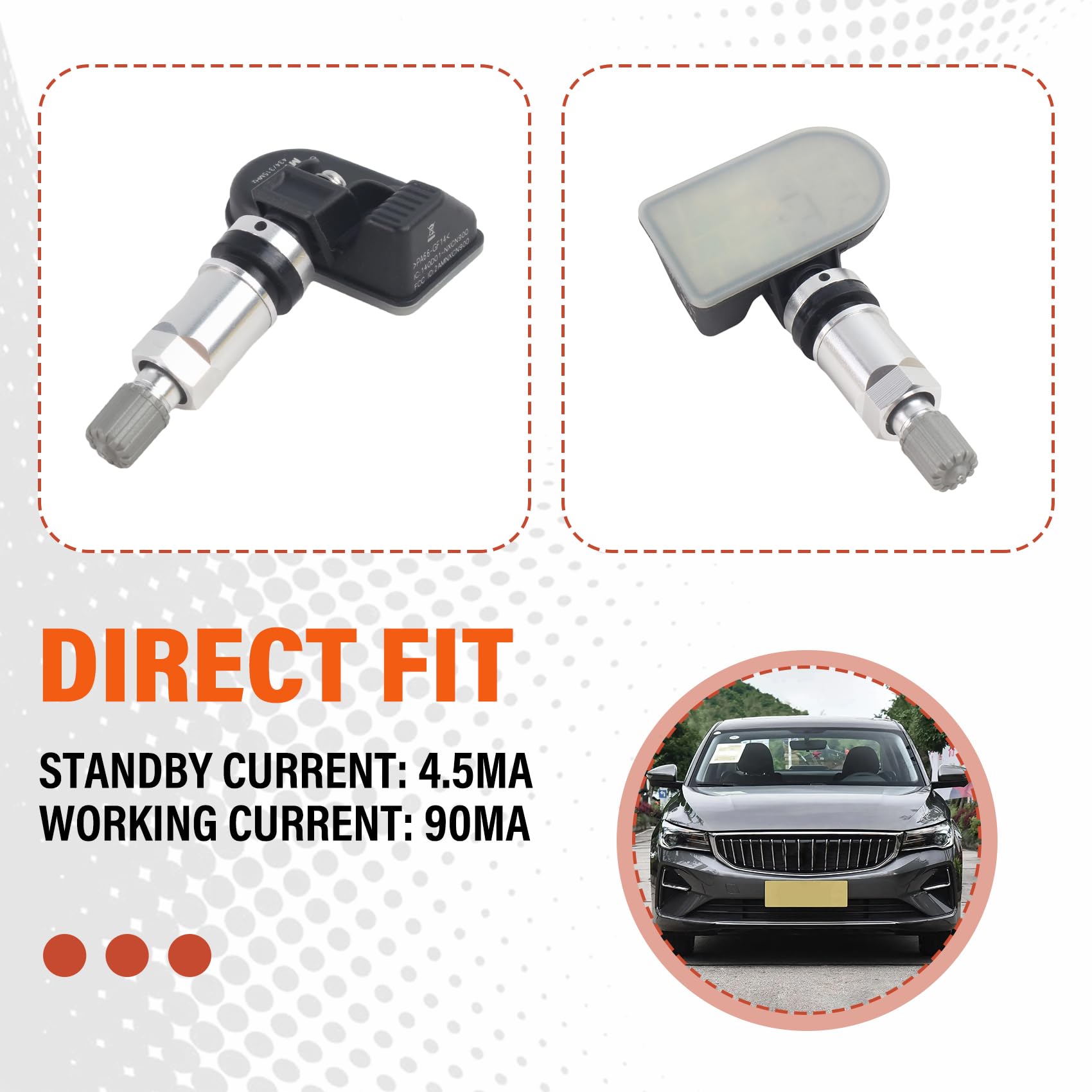 Sensores TPMS programables 315MHz compatibilidad