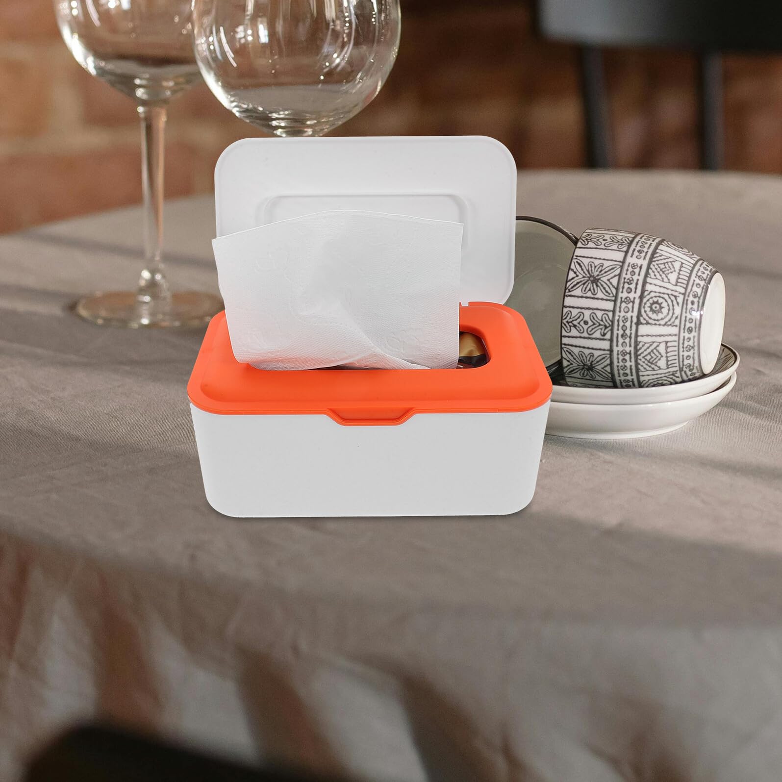 2stücke Verschließbare Feuchttuchspender mit Deckel Feuchttuchbox für Bad und Küche Kompatibel mit Verschiedenen Packungsgrößen Hält Tücher Frisch