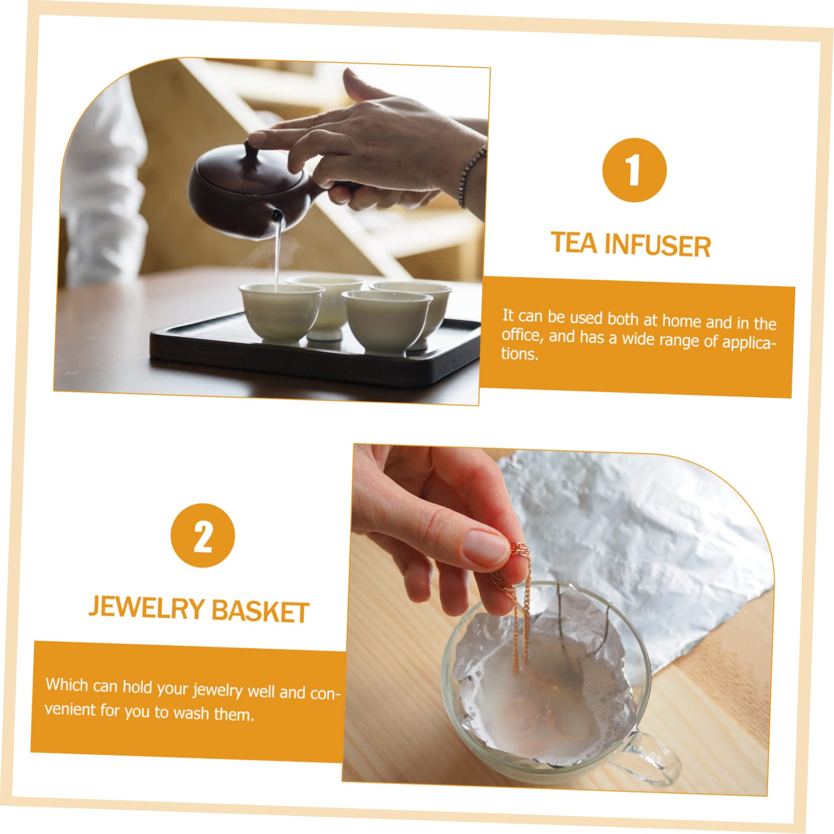 Ciieeo 3 Ensembles - Outil Infuseur À Thé Pour Bijoux 2 Pièces X 3