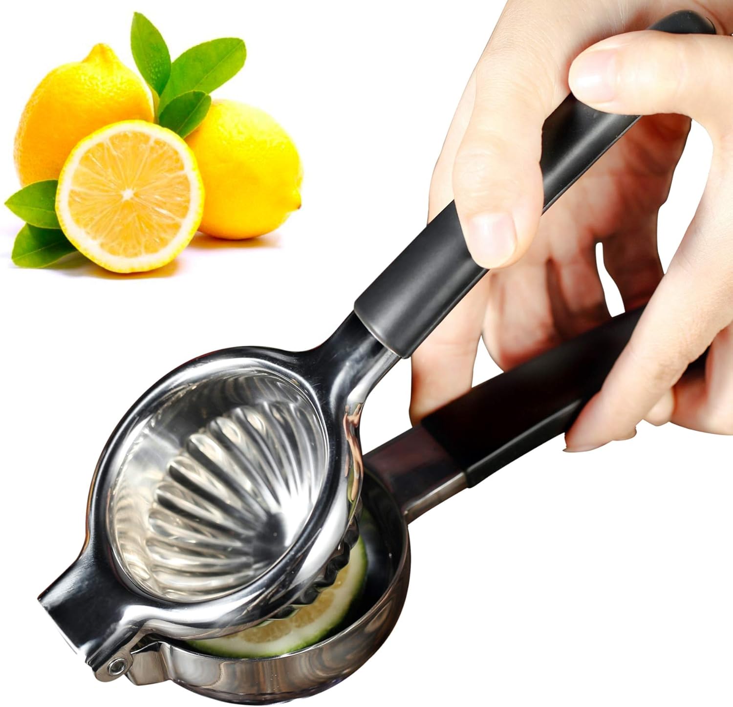 Large Manual Lemon Squeezer, Father's Day Gifts Premium Stainless Steel Juice