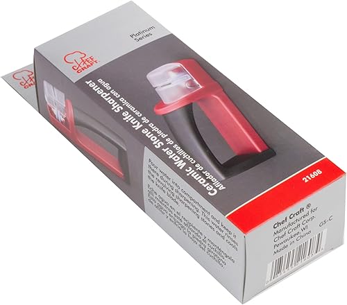 Miniatura 2 de Chef Craft Select Ceramic Knife Sharpener, 1 stone, Red Rojo -,Púrpura