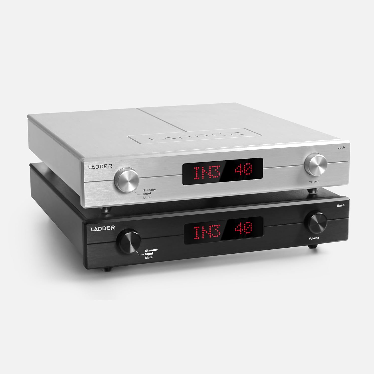 Ladder Bach II R2R Preamplifier Discrete R2R decoding DSD Hi-end Single-Ended Balanced with Remote Control (Black)