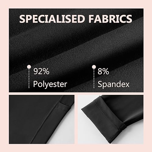 Miniatura 5 de HIGHDAYS Leggings de entrenamiento de maternidad para mujer, sobre el vientre, pantalones elásticos de yoga con bolsillos