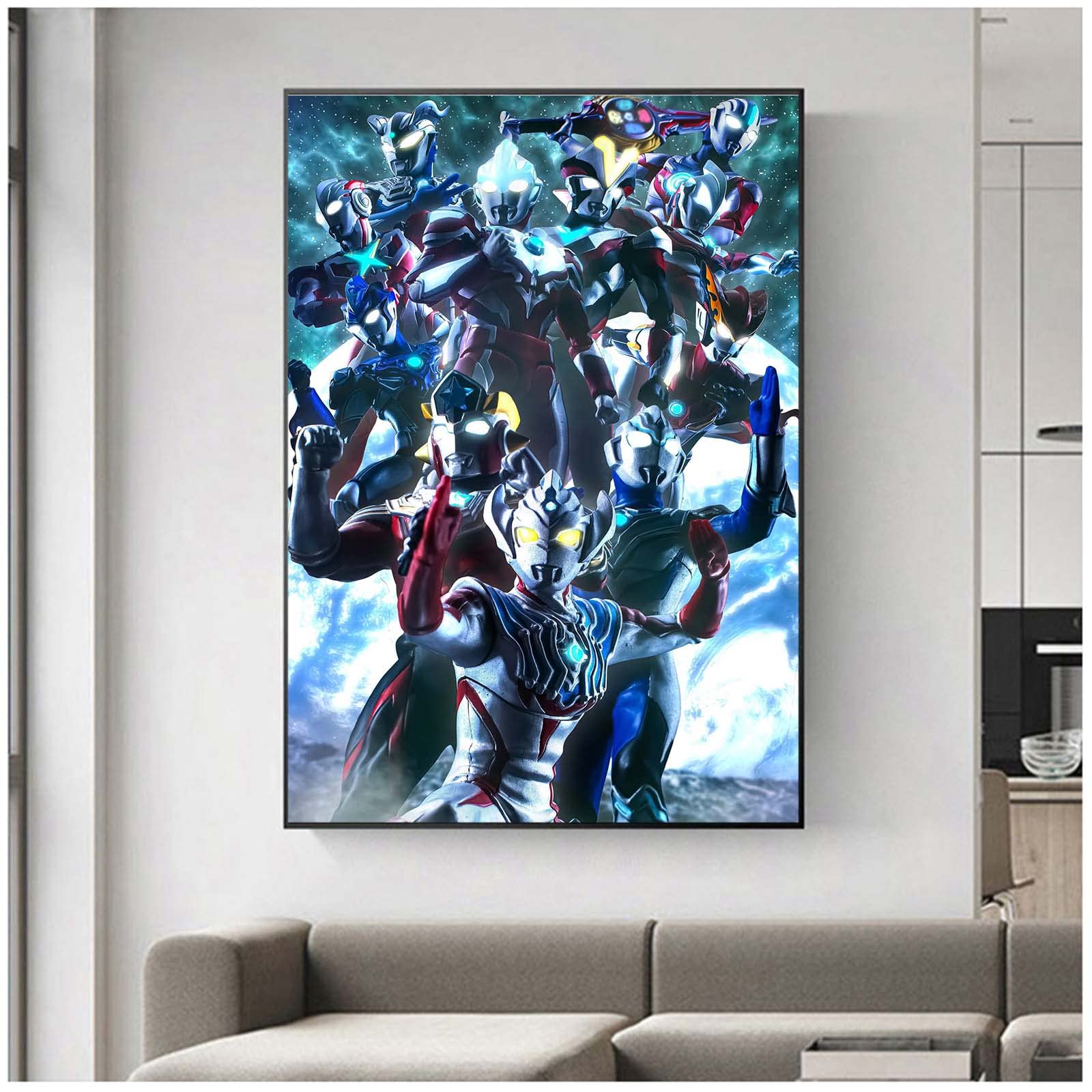 Amazon｜ウルトラマンポスターと壁アートキャンバス画像印刷現代の家の