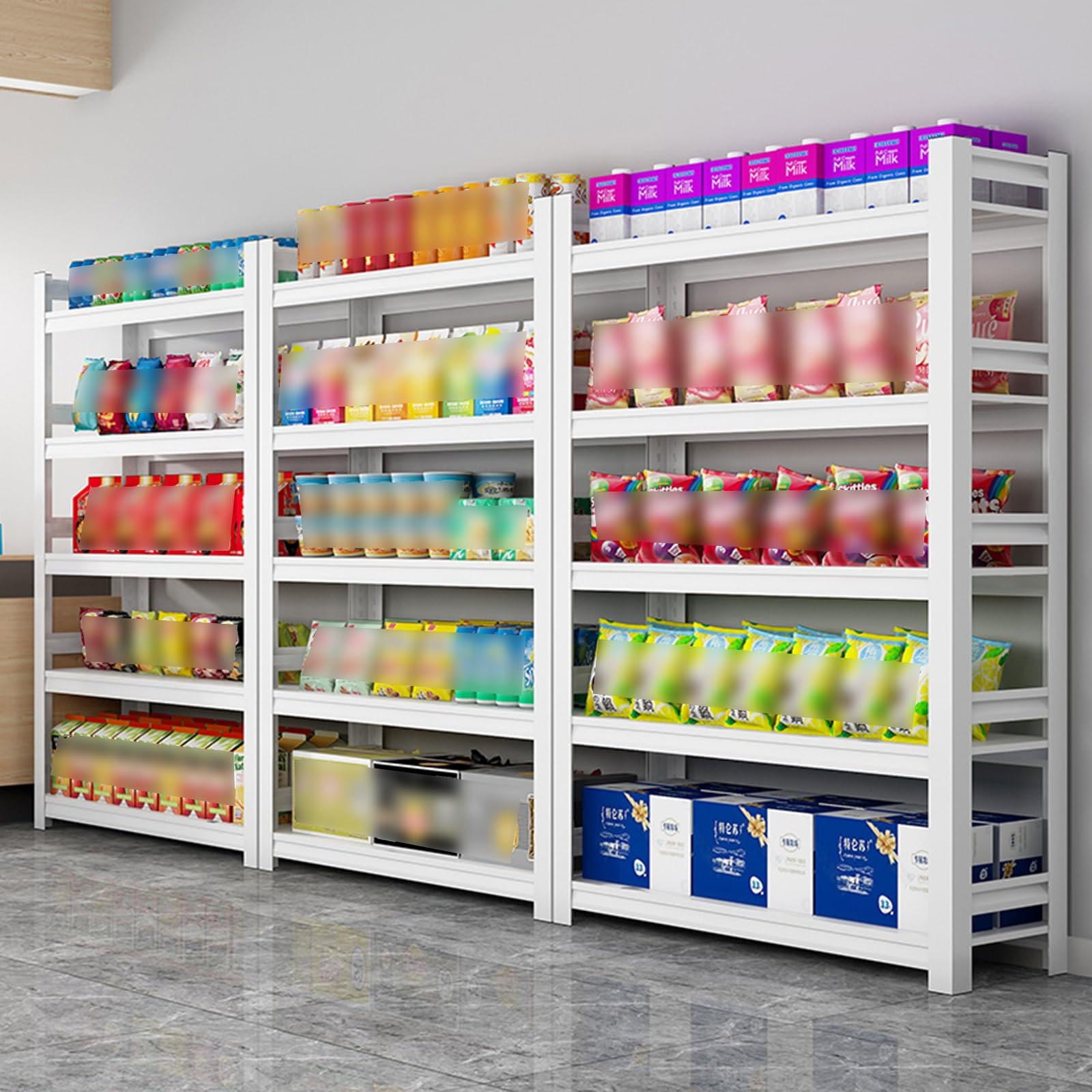 Stojak apteczny, wysokość 160 cm, regał do przechowywania leków, przekąsek, owoców, warzyw, napojów, zabawek, supermarketów, handlu detalicznego, regał kuchenny (wymiary: 120 x 40 x 160 cm)