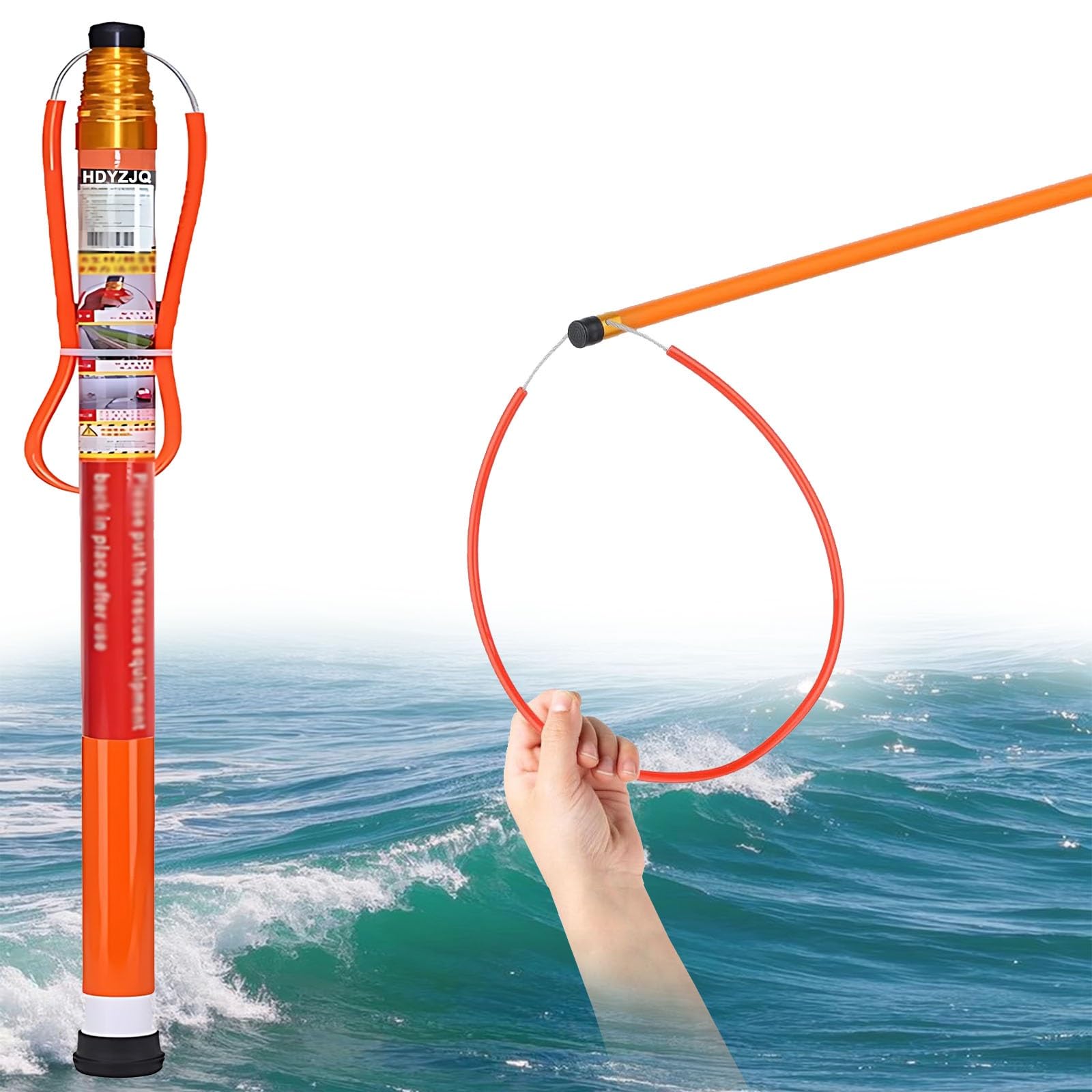 Gancho telescópico ajustable de rescate de emergencia para seguridad en la piscina, mayor alcance y durabilidad para adultos y niños