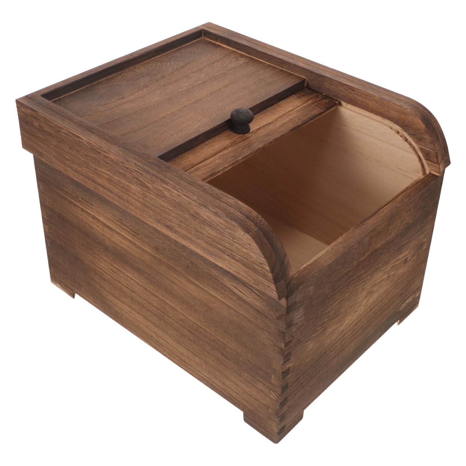 PRETYZOOM Contenedor De Arroz De Madera Multifuncional Caja De Almacenamiento Hermética Para Alimentos Para Granos y Cereales Diseño Moderno y Resistente