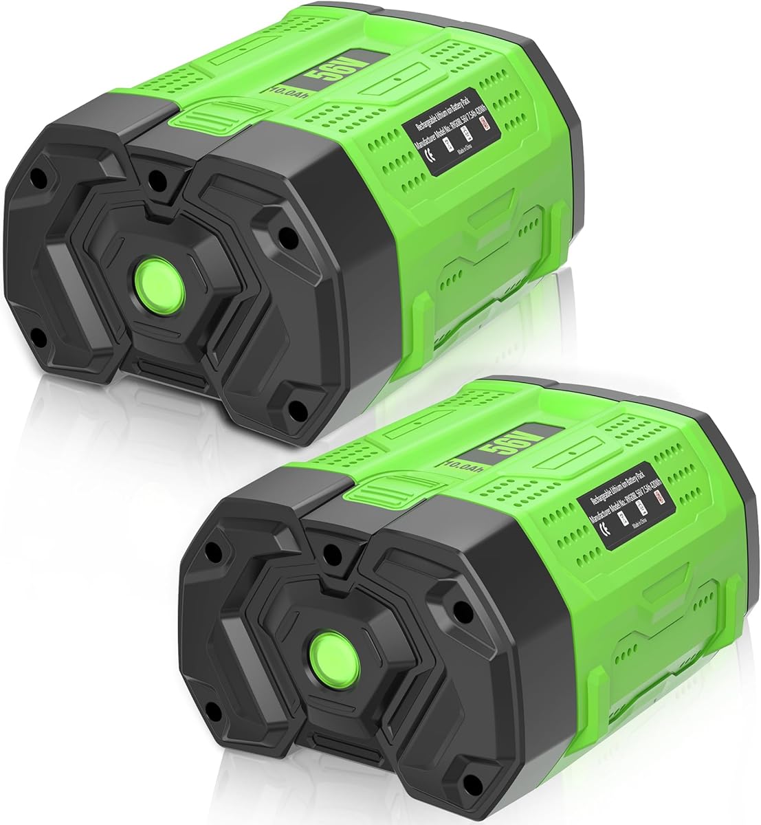 10000mAh BA2800T Replacement for EGO Battery Compatible with EGO 56V Battery Power Compatible with EGO 56 Volt BA2800 BA1400 BA4200 HT2400 LB6504 LB5804 LB6500 Tools(Black-10.0AH-2pc)