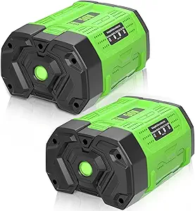 10000mAh BA2800T Replacement for EGO Battery Compatible with EGO 56V Battery Power Compatible with EGO 56 Volt BA2800 BA1400 BA4200 HT2400 LB6504 LB5804 LB6500 Tools(Black-10.0AH-2pc)