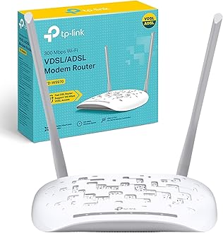 TP-Link TD-W9970 300 Mbps Wireless N USB VDSL/ADSL Modem Router, 4G Router Option with USB 2.0 Port, Up To 100 Mbps VDSL And 300 Mbps WiFi Speeds, Maximised Range, 4xFast Ports, Tether App, Easy Setup