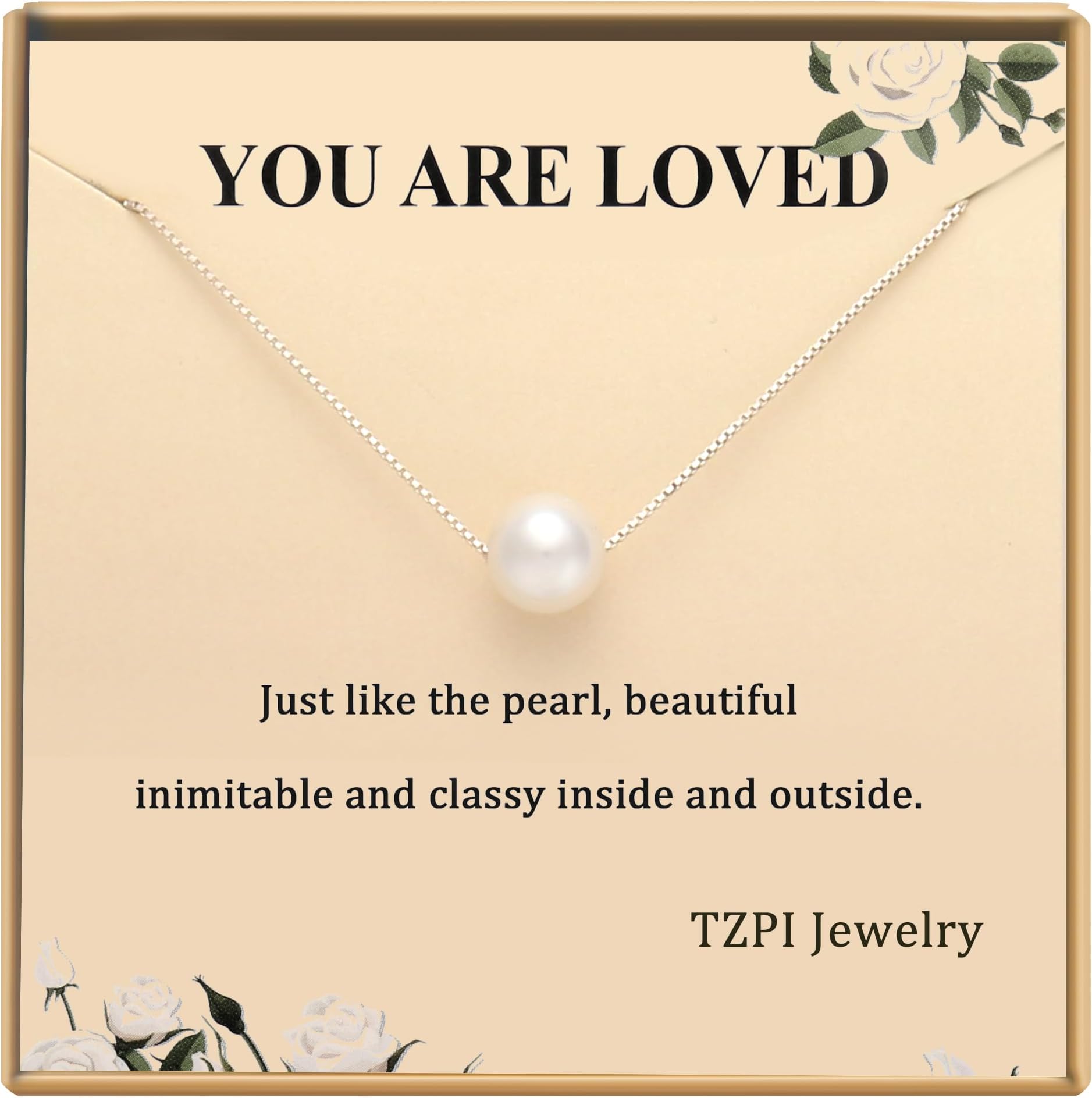 Single pearl necklace for daughter