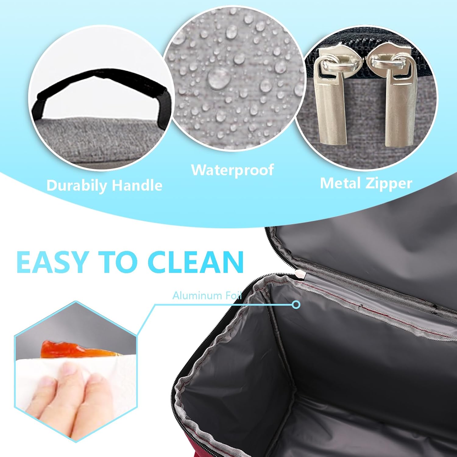 Possum Pattern Lunch Bag Lunch Box for Women,Leakproof Lunch Tote Large Capacity,Reusable Insulated Lunch Tote Bag,Keep Warm and Fresh,Cooler bag Lunch Container for Work/Office/Picnic/Travel (possum)