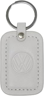 Volkswagen 330087010AJKA Schlüsselanhänger Keyring Anhänger Schlüsselring, grau, mit VW Logo