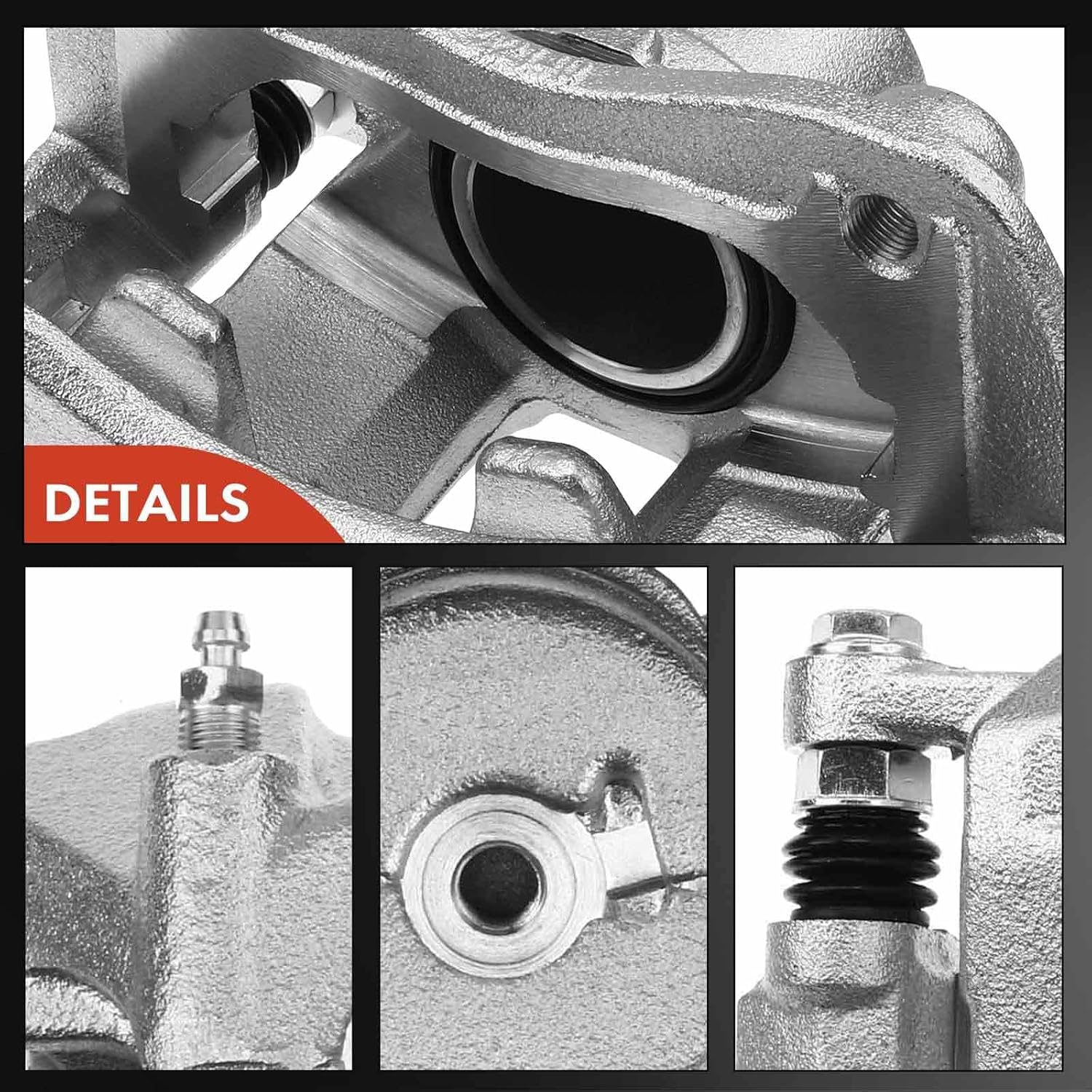 A-Premium Disc Brake Caliper Assembly with Bracket Compatible with Select Hyundai Models - Elantra 2017 2018 2019 2020, L4 2.0L/L4 1.4L - Front Driver and Passenger Side, 2-PC Set