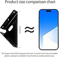 Vista 2 de 4 piezas de juntas de refuerzo resistentes, código de esquina trapecio, soportes de esquina de soporte, sujetadores de juntas de soporte de estante
