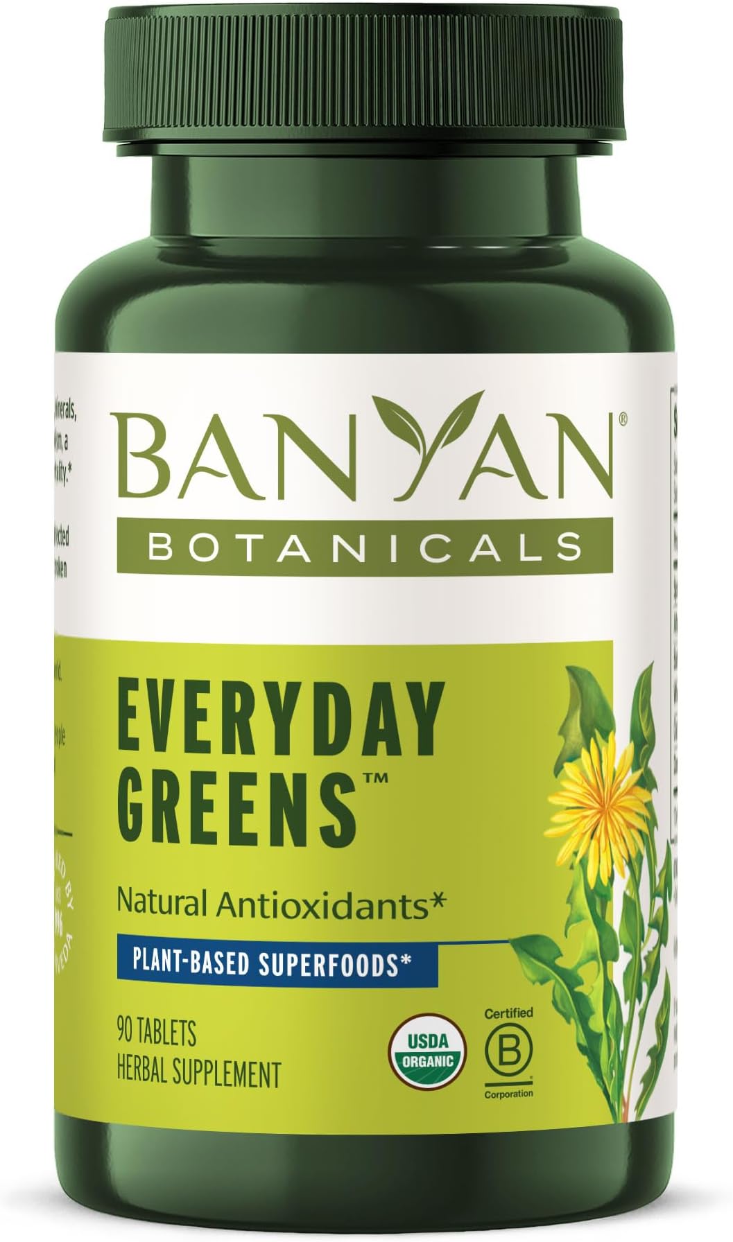 Everyday Greens – Organic Superfood Tablets – Natural Source of Vitamins, Minerals & Antioxidants – Supports Optimal Energy & Health* – 90 Tablets – Non-GMO Sustainably Sourced Vegan