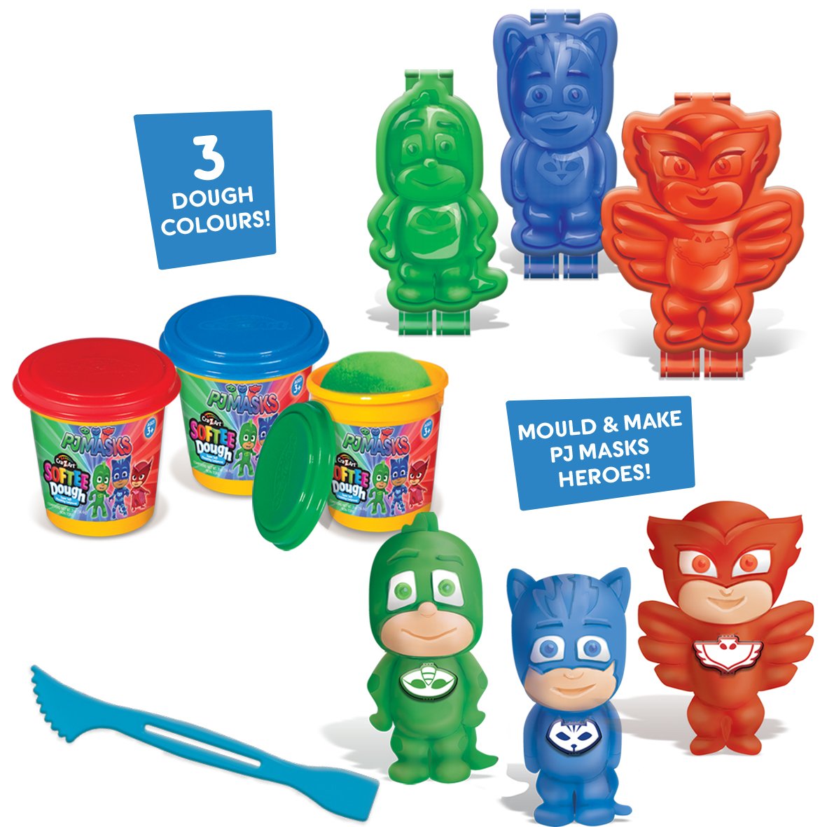 Amazon.com: Cra-Z-Art PJ Masks Softee Dough 3D Maker Action Figure