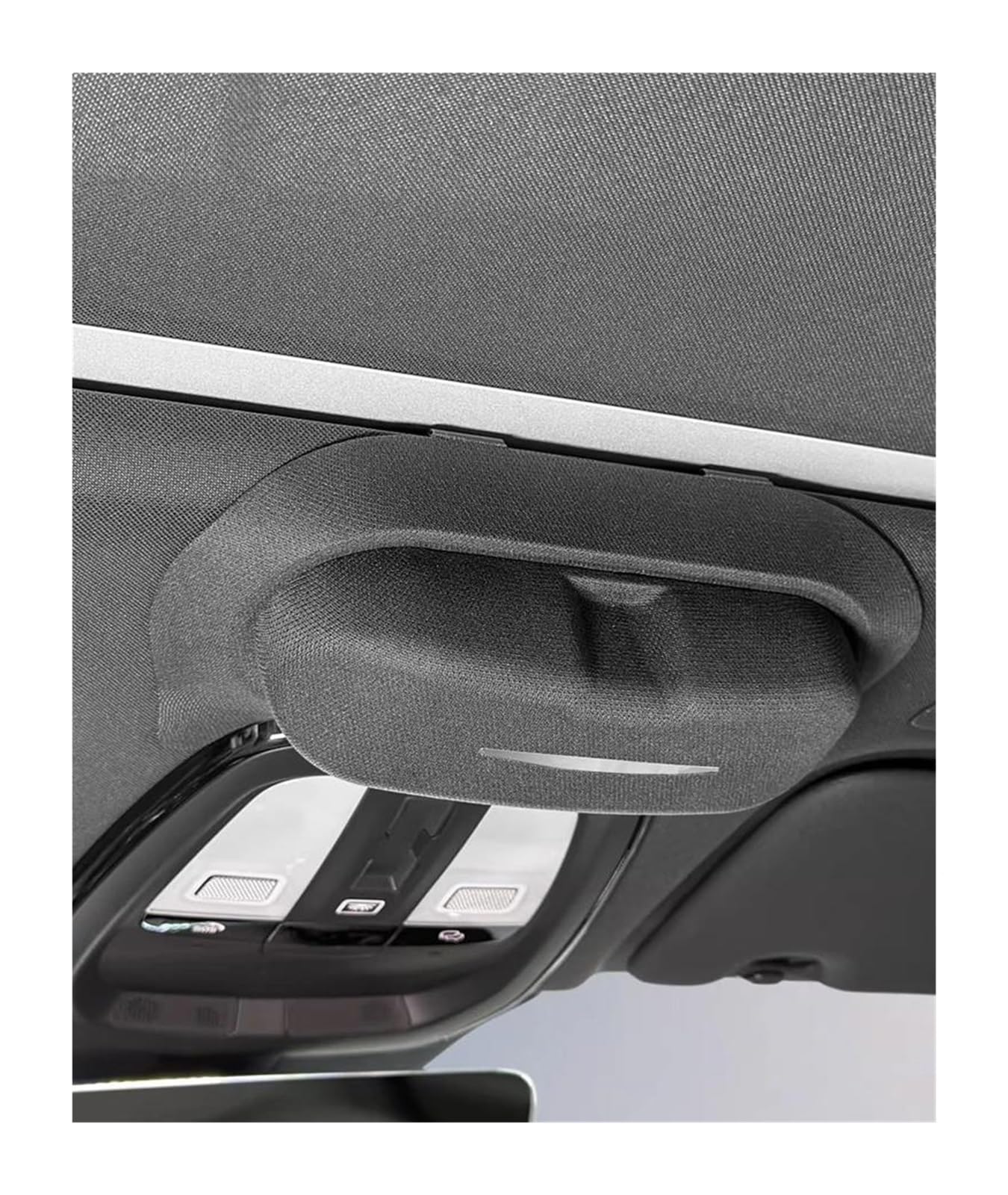 Soporte Gafas Coche para XC60 2018-2026 para S90 para V90 2016-2026 Estuche Gafas Coche Clip De Techo Almacenamiento Interior Gafas Sol Antirayones Soporte Gafas(White)