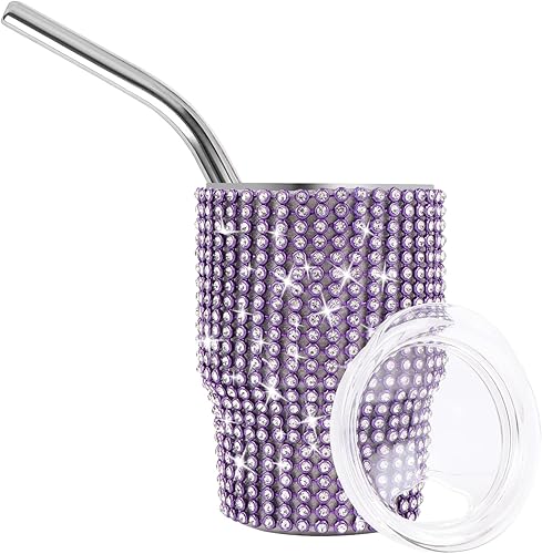 INSTOME Bling Mini vaso de chupito, vaso de chupito de 3 onzas, vaso de chupito de diamante con pajilla, vaso de chupito pequeño con purpurina para INSTOME Bling Mini vaso de chupito, vaso de chupito de 3 onzas, vaso de chupito de diamante con pajilla, vaso de chupito pequeño con purpurina para