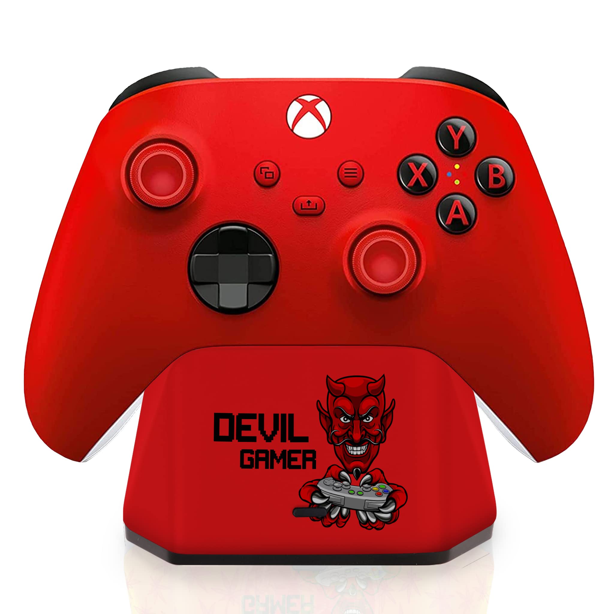 Devil Gamer DreamController Quick Charging Stand for X-Box One|Series X|S: Perfectly Matches X-Box Controllers- DAYSTRIKE CAMO- Made with Hydro-dip Print(Not just a Decal)(Controller Not Included)