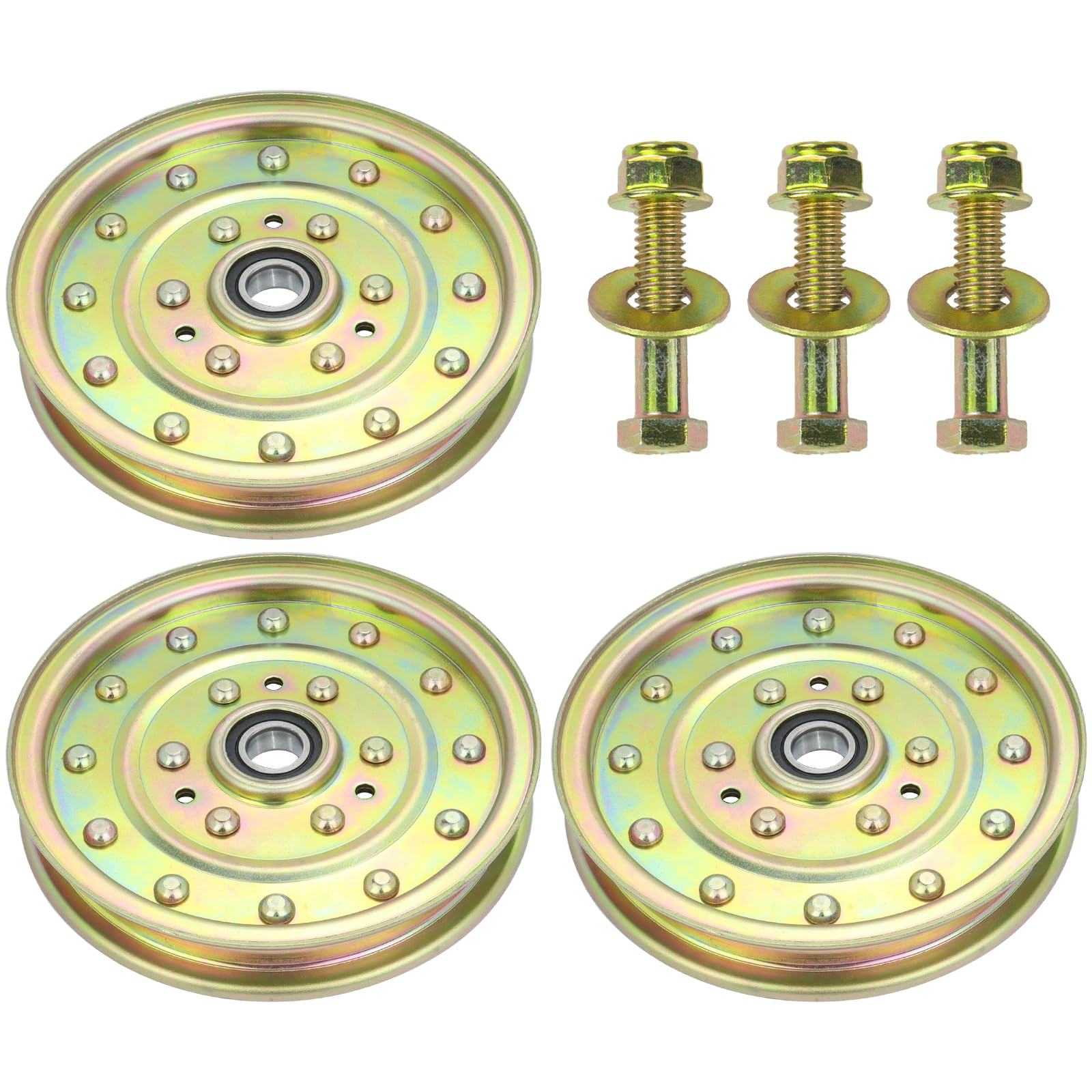 GELASKA 3PK 132-9424 126-7685 Idler Pulley for Toro Z Master eXmark Lazer Z