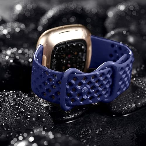 Miniatura 4 de Maledan Compatible con correas Fitbit SenseFitbit Sense 2 para hombres y mujeres, correa de repuesto deportiva transpirable para Fitbit Versa 4Versa