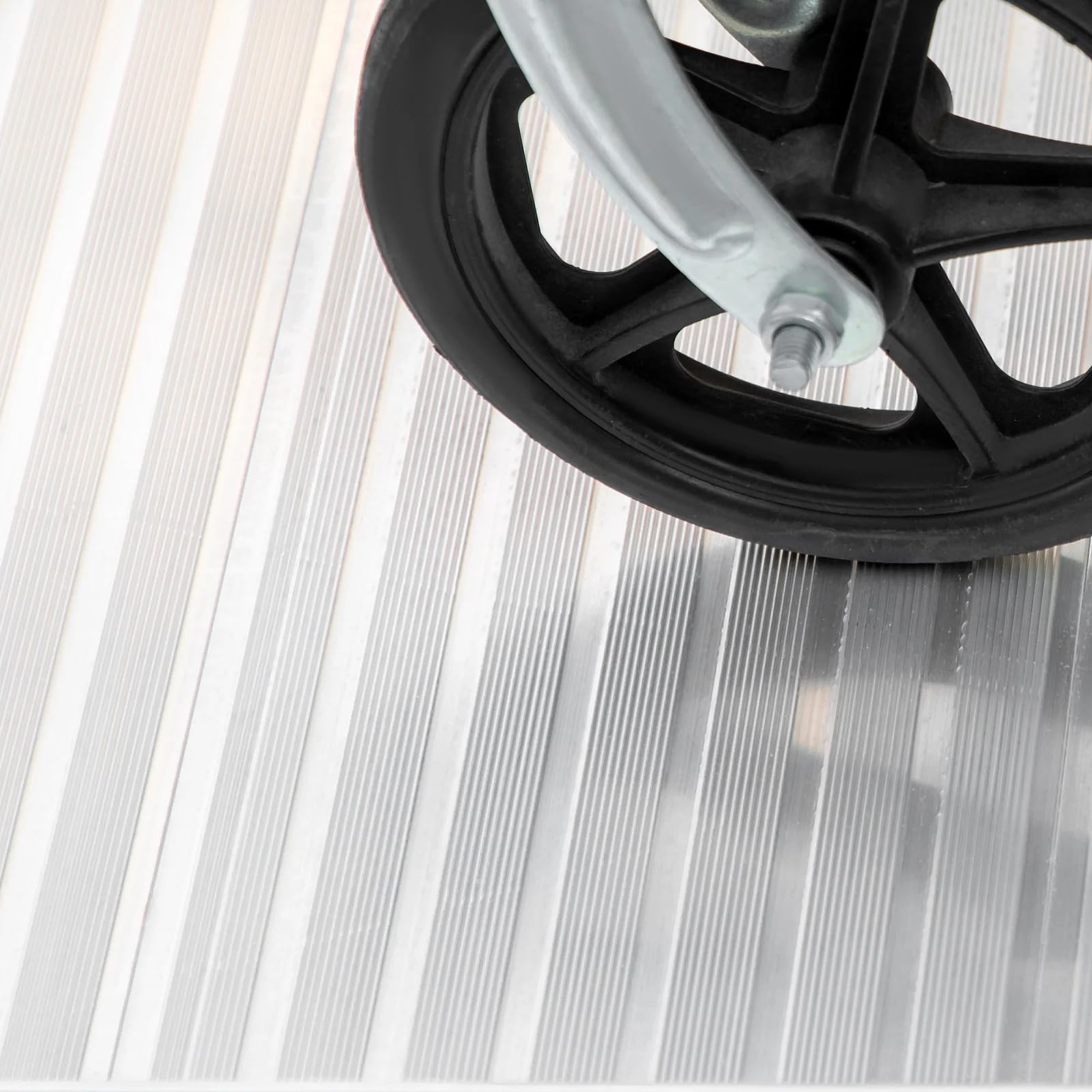 Podjazdy dla Wózków Inwalidzkich Antypoślizgowe Aluminiowe Podjazdy do Transportu Materiałów do Drzwi, Krawężników, Schodów, Wózków Inwalidzkich, Stopni, Udźwig 600 Funtów (ok. 272 ​​kg),6Ft