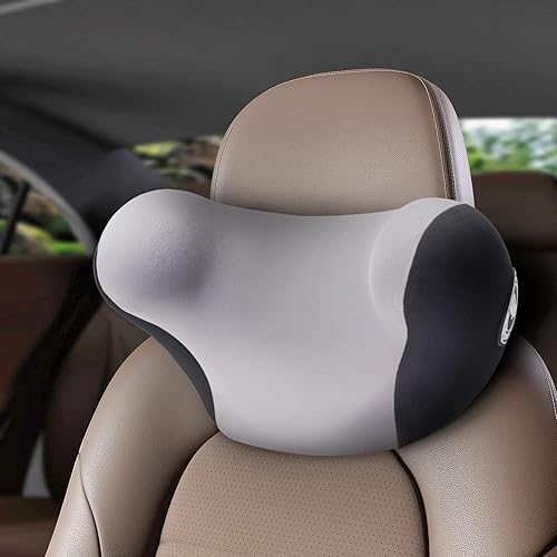 Really Useful - Almohada para reposacabezas de automóvil, almohada para dormir con correa ajustable, 100% espuma viscoelástica y funda extraíble