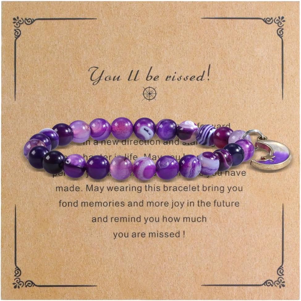 Healing Crystal Bracelet Women Unique Gift Protection Anxiety Bracelet 7 Chakra