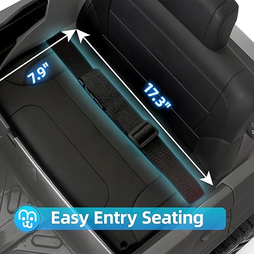 Miniatura 7 de MINIATURE MOTORS Toyota Sequoia - Coche eléctrico para niños con licencia de 12 V, batería de iones de litio, juguetes de paseo de 2.5 horas de