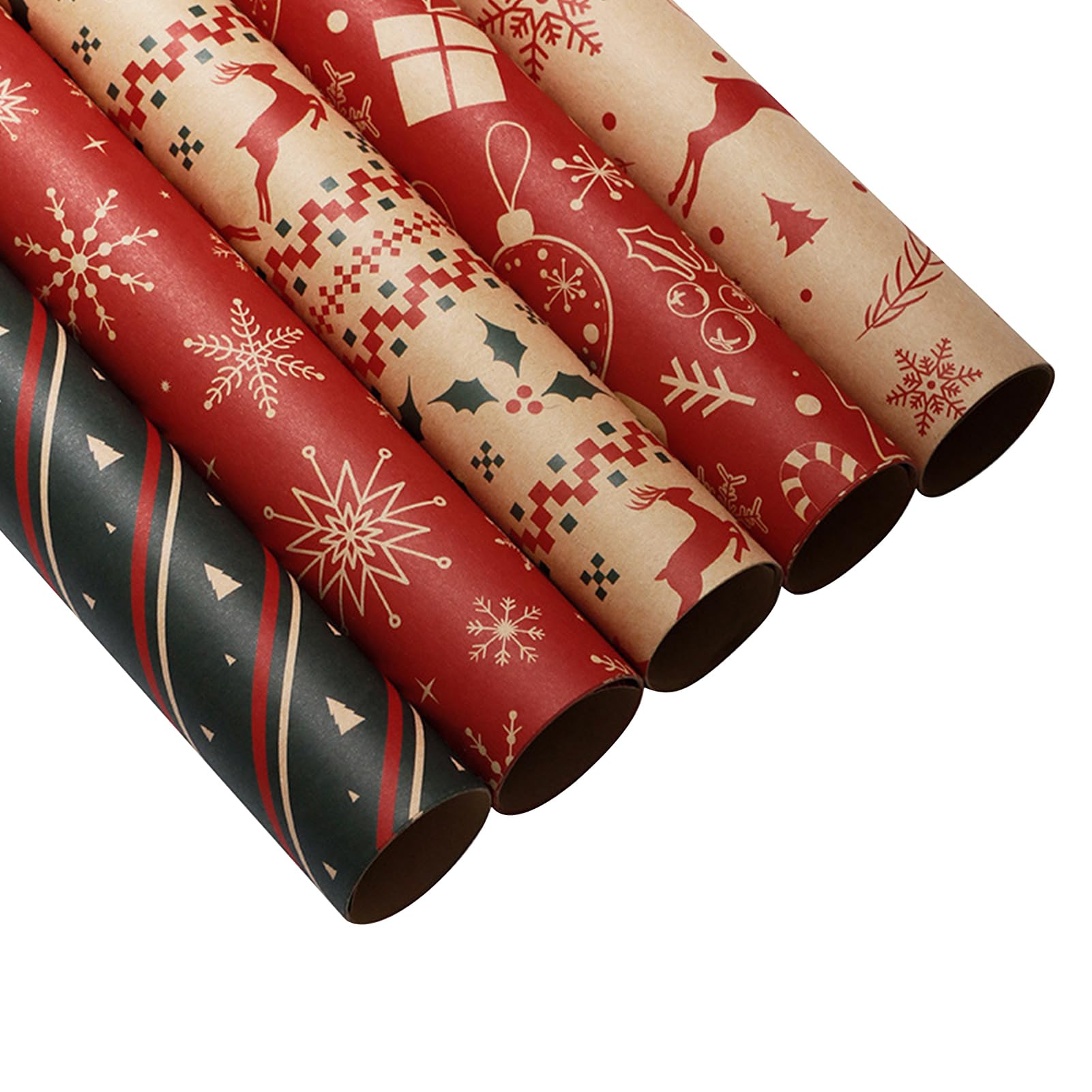 Papier d'emballage cadeau de Noël résistant anti-déchirure pour fêtes - 8