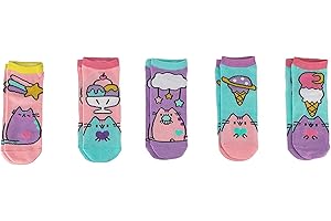 Pusheen Socks Girls Pastel Desserts 5-Pack Ankle Socks