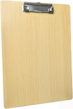A4 Clipboard, Strong Hard Wooden Board with Sturdy Spring Grip & Concealed Hanging Hole, Durable Wooden Clip Boards for Home Office Work