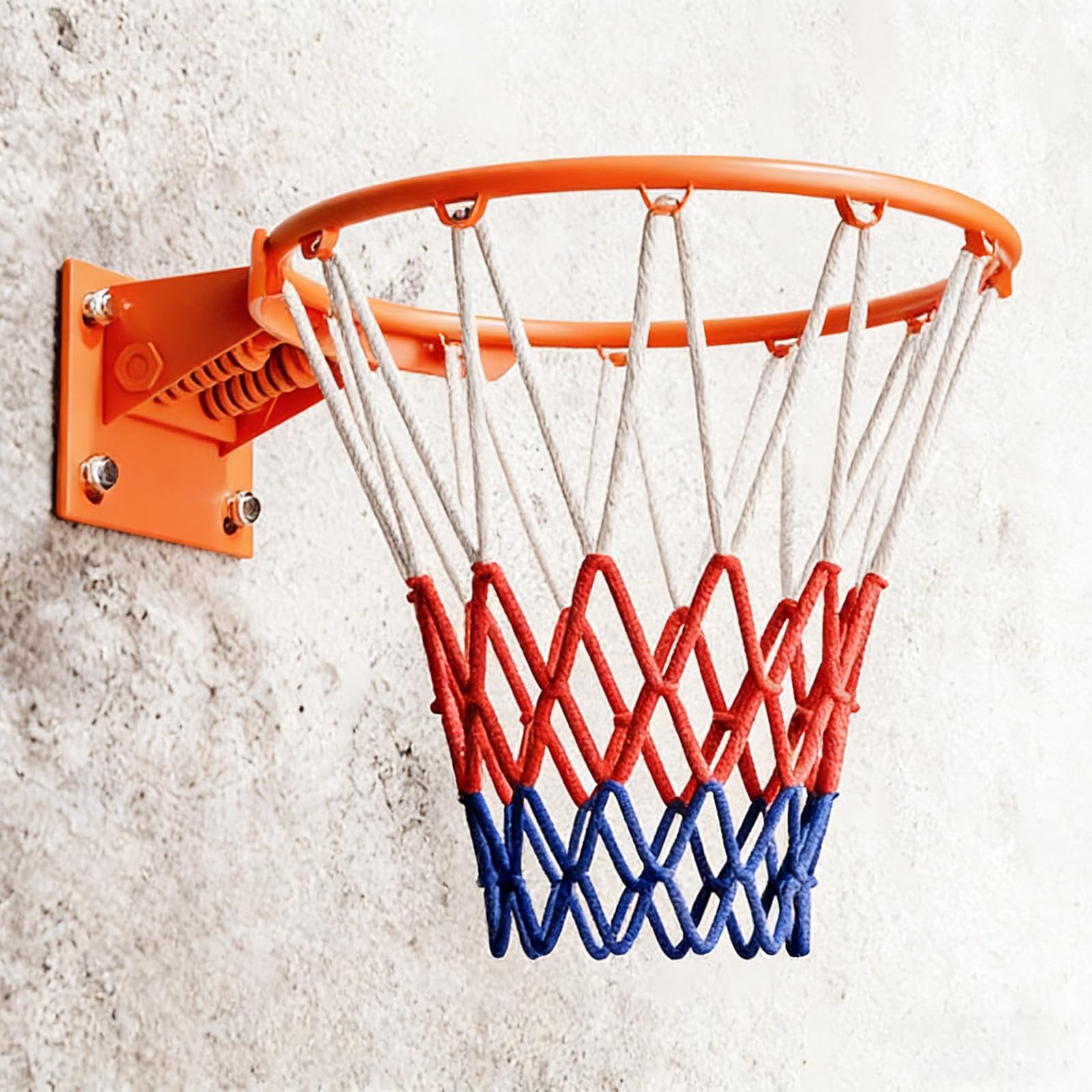 Canestro Basket da Muro,Canestro Basket Esterno,Canestro Regolamentare Basket Ring,Anello da Pallacanestro da Muro,con Doppia Molla,Selezione di Regali per Feste A Temas Sportivo