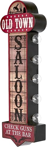 Miniatura 18 de American Art Decor AAD Off The Wall - Rótulos LED para marquesina Antigüedades,Barbería,Alta vida,Espacio de oficina,Rojo,